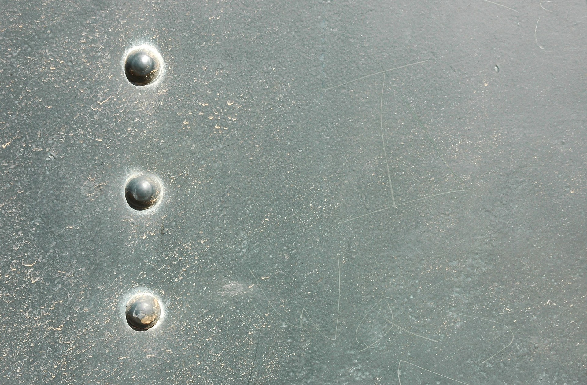 Rivets in steel of Steam Train